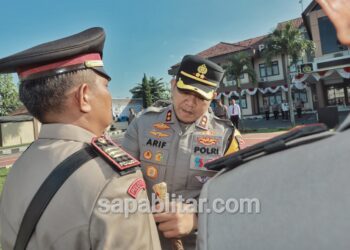 Kapolres Blitar Pimpin Sertijab, Sejumlah Pejabat Utama dan Kapolsek Alami Rotasi Jabatan