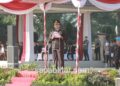 HUT Bhayangkara ke-79 di gelar di alon-alon Kanigoro Blitar, (Selasa 1/7/2025). foto: Aditya/sapablitar.com